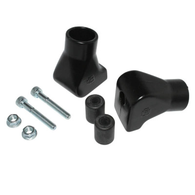 Embouts de béquille centrale Buzzetti alu noir Piaggio 125 Vespa PX