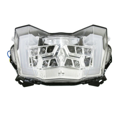Feu arrière adaptable transparent à leds avec clignotant intégré homologué pour moto Yamaha 900 MT-09 2017+ -AVOC-