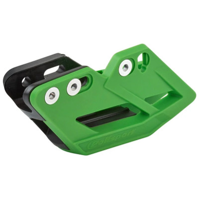 Guide chaîne performance POLISPORT vert pour Kawasaki 250 KXF 2009-2020, 450 KXF 2009-2018