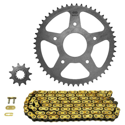 Kit chaîne AFAM 420 11x52 (diamètre couronne 62-108-8.5) Rieju 50 MRT SM 2011