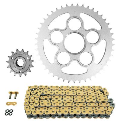 Kit chaine AFAM 525 15x45 (diamètre couronne 60-110-38) DUCATI 821 HYPERMOTARD 2013-2015, HYPERMOTARD SP 2013-2015