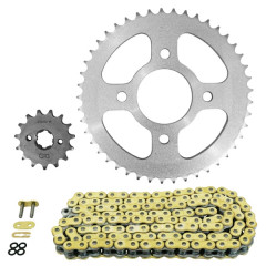 Kit chaine AFAM 428 15x45 (démultiplication origine) Honda 125 CB F 2015-2020