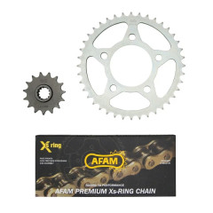 Kit chaine AFAM 525 15x40 (diamètre couronne 80-110-12.5) Honda 500 CB 1994-2003