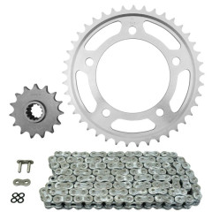 Kit chaîne AFAM 525 15x41 (diamètre couronne 112-138-12.25) Honda 500 CBF 2004-2007