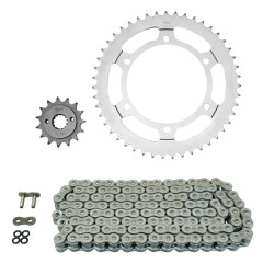 Kit chaîne AFAM 525 15x47 (démultiplication origine) Honda 600 XLV Transalp 1989-2000