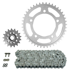 Kit chaîne AFAM 520 17x43 (démultiplication origine) pour Honda 750 NC X 2014-2015, NC XA ABS 2014-2020