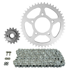 Kit chaine AFAM 525 16x45 (diamètre couronne 80-110-12.5) pour Honda 750 XRV 750 Africa Twin 1993-2003