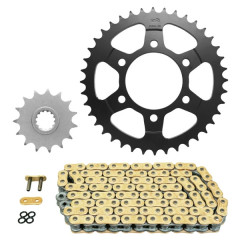 Kit chaine AFAM 525 15x40 (diamètre couronne 80-104-10.5) Kawasaki 1000 Z1000 ABS 2007-2009 (démultiplication origine)