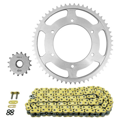 Kit chaîne AFAM 428 16x56 (démultiplication origine) Kawasaki 125 Ninja 2019-2024