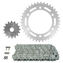 Kit chaine AFAM 525 16x38 (démultiplication origine) Kawasaki 750 ZR7 1999-2004