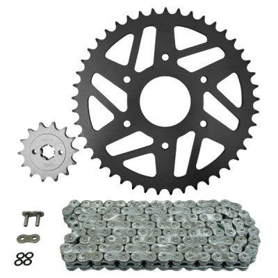Kit chaine AFAM 520 14x45 (démultiplication origine) pour KTM 125 RC 2014+2024