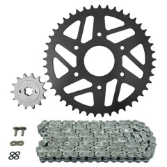 Kit chaine AFAM 520 14x45 (démultiplication origine) pour KTM 125 RC 2014+2024