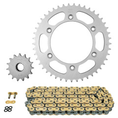Kit chaîne AFAM 520 15x45 (diamètre couronne 125-150-8.5) KTM 690 Enduro 2008-2010, Enduro R 2009-2013, Enduro R ABS 2014-2017