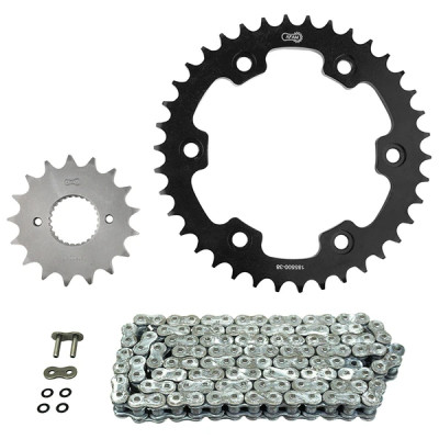 Kit chaîne AFAM 530 17x38 pour moto Royal Enfield 500 Classic EFI 2016-2020, Bullet EFI 2016-2018 (démultiplication origine)