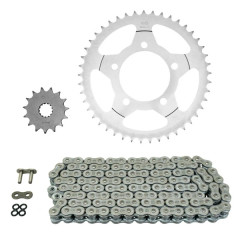 Kit chaine AFAM 525 15x45 (diamètre couronne 87-110-10.5) SUZUKI 650 SV N 1999-2010
