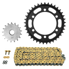 Kit chaîne AFAM 525 17x37 (diamètre couronne 106-125-10.5) pour Triumph 1200 T120 Bonneville 2016-2019