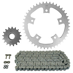 Kit chaîne AFAM 525 17x43 (démultiplication origine) pour Triumph T100 Bonneville 800 (2001-2006)