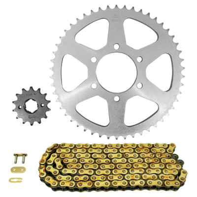 Kit chaîne AFAM 428 14x50 (démultiplication origine) Yamaha 125 TW 1998-2001