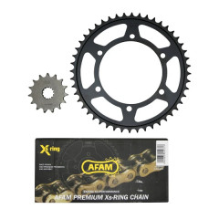 Kit chaîne AFAM 530 15x48 (diamètre couronne 130-150-10.5) Yamaha 600 FZS Fazer 1998-2003