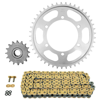 Kit chaîne AFAM 525 16x45 (diamètre couronne 110-130-10.5) Yamaha 600 YZF R6 2006-2020 (démultiplication origine)