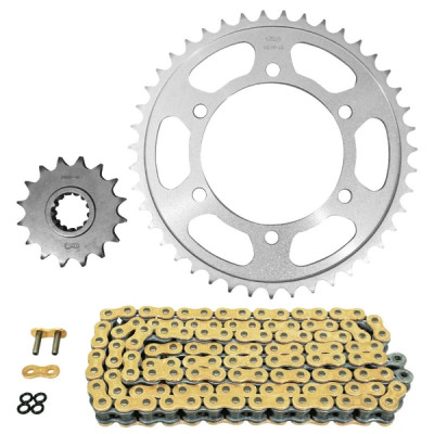 Kit chaine AFAM 525 16x43 (démultiplication origine) pour moto Yamaha MT-07 2014-2020, XSR 2017-2024