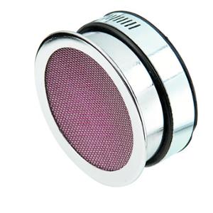 Filtre à air adaptable grille plate chrome pour carburateur SHA Ø 56-59mm