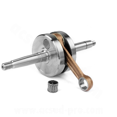 Vilebrequin adaptable pour cyclomoteur modèle sans clavette filetage volant pas à droite