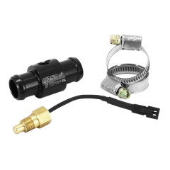 Adaptateur de température d'eau KOSO noir pour durite 18 mm