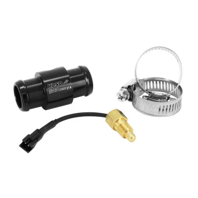 Adaptateur de température d'eau KOSO pour durite 22 mm noir