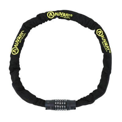 Antivol à chaîne AUVRAY C-Code à combinaison 1.20 m maillon diamètre 8 mm