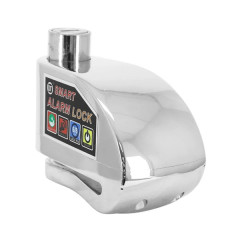 Antivol bloque disque ARLOCK alarme sonore 110dB diamètre 10 mm chrome avec cordon de rappel