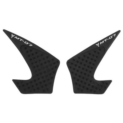 Autocollant réservoir antidérapant AVOC noir avec motif (x2) pour moto Yamaha 700 MT-07