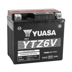 Batterie YUASA 12V 5 Ah YTZ6V activée en usine prête à l'emploi
