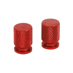 Bouchon de valve AVOC alu rouge (x2) pour maxi-scooter Honda 750 x-adv