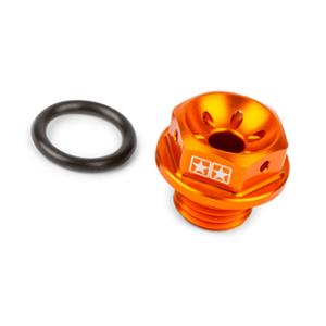Bouchon huile STAGE6 orange adapté pour scooter Booster/BW'S/Nitro/Aerox/Stunt/Slider/Ovetto
