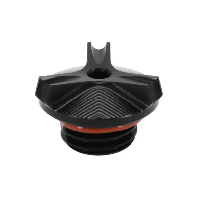Bouchon remplissage d'huile AVOC alu CNC anodisé noir Yamaha 700 MT-07