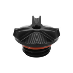 Bouchon remplissage d'huile AVOC alu CNC anodisé noir Yamaha 700 MT-07