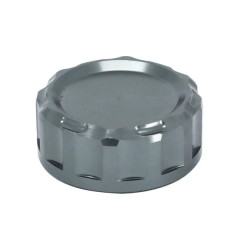 Bouchon-couvercle bocal de liquide de frein arrière AVOC alu anodisé titane pour Yamaha 700 MT-07 2014-2016
