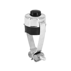 Bouton avertisseur-klaxon adaptable vintage en acier chrome pour guidon D.22 mm