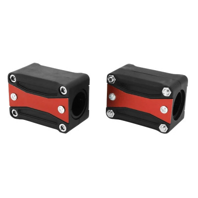 Bumper-protection moteur AVOC alu-résine noir-rouge (paire) pour Honda 750 X-ADV