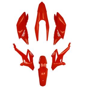Carrosserie moto 50 TUN'R Kit rouge (6 pièces) Beta 50 RR 2012-2022