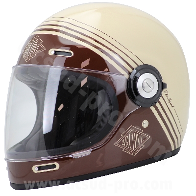 Casque intégral adaptable fibre brown taille L