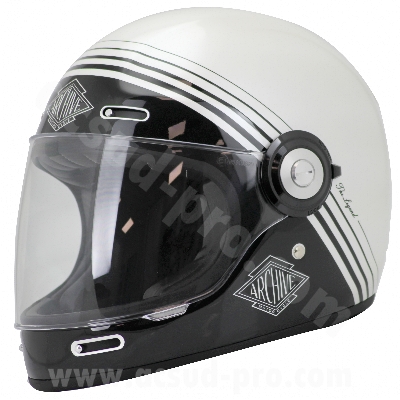 Casque intégral adaptable vintage fibre taille L