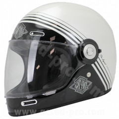 Casque intégral adaptable fibre blanc taille M