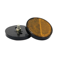 Catadioptre adaptable rond orange OEM 33742-F3H-000 pour scooter SYM 50 Orbit 4T