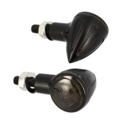 Clignotant BLACKWAY LED Noir (x2) - Homologué CE