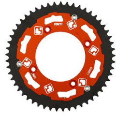 Couronne moto CONTI 09 Fix - Rouge pour Beta 50 RR Factory 420 50DTS D100 4