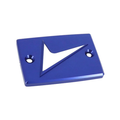 Couvercle de maitre-cylindre AVOC alu CNC anodisé bleu avec motif pour Yamaha 700 MT-07