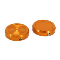 Couvercle-capuchon supérieur fourche avant AVOC alu CNC anodisé orange (x2) pour KTM 125 Duke