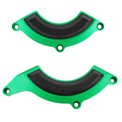 Couvre-protège carter partiel AVOC alu CNC anodisé vert (x2) pour Kawasaki 900 Z900